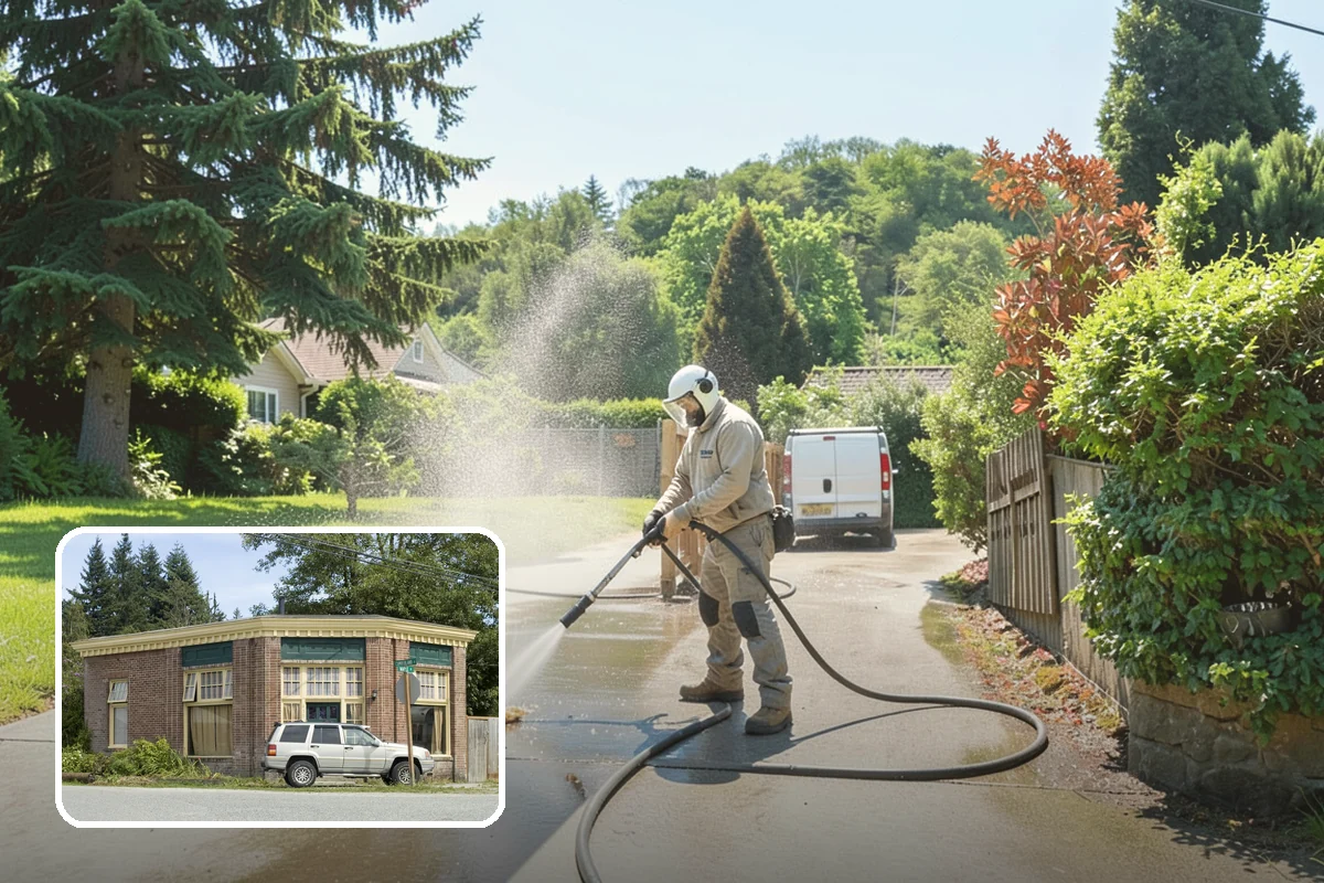 Paver Patio Cleaning in Hamilton, Skagit County, WA - Removes moss and weeds from every joint