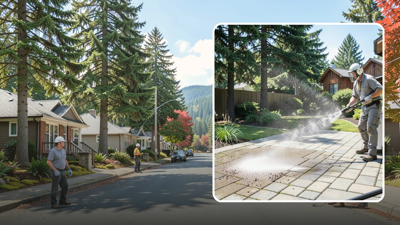 Paver Patio Cleaning in Hunts Point, King County, WA - Renew paver patios by clearing joint moss and restoring even color across the field.