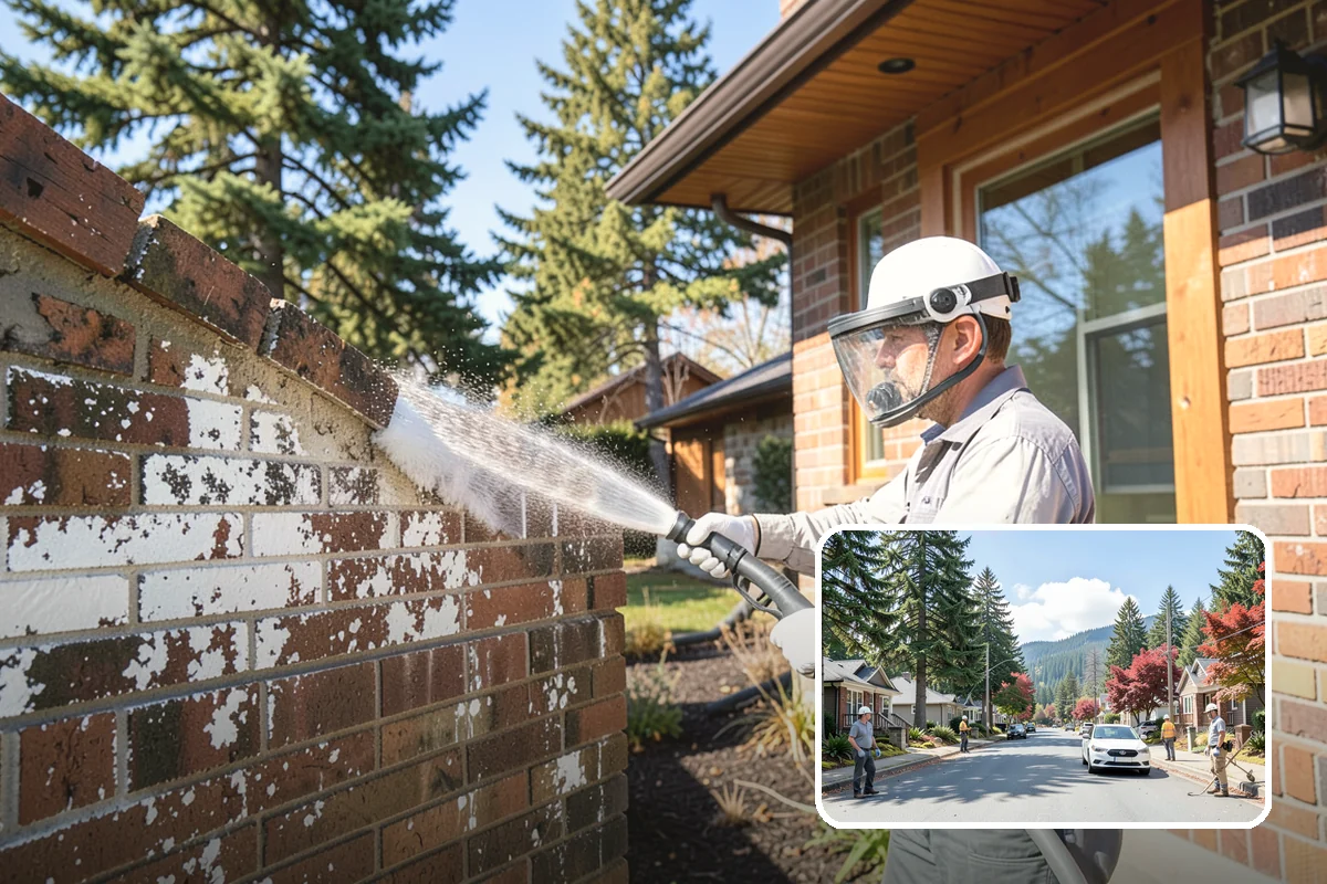 Paver Patio Cleaning in Hunts Point, King County, WA - Removes moss and weeds from every joint