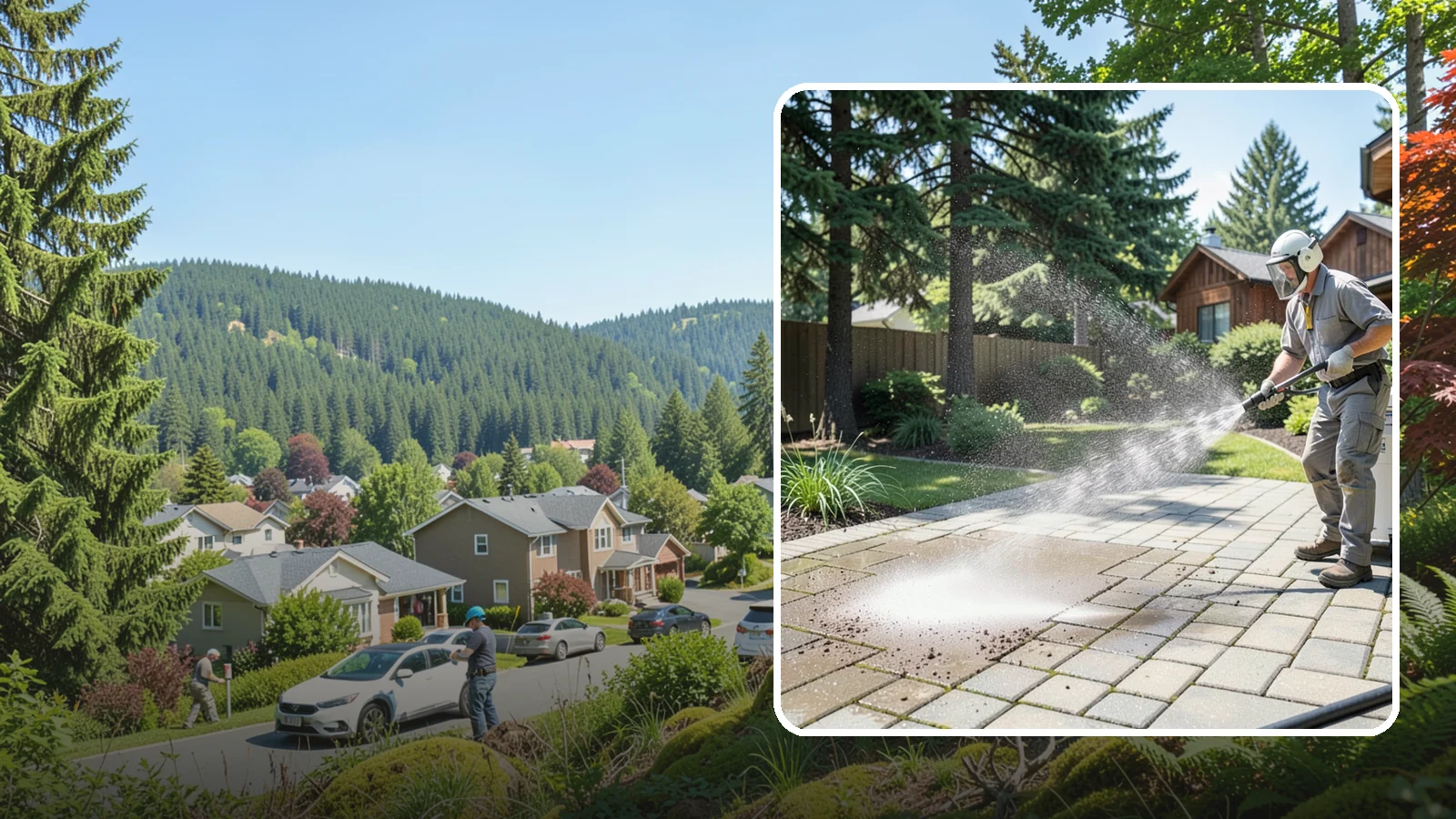 Paver Patio Cleaning in Index, Snohomish County, WA - Renew paver patios by clearing joint moss and restoring even color across the field.
