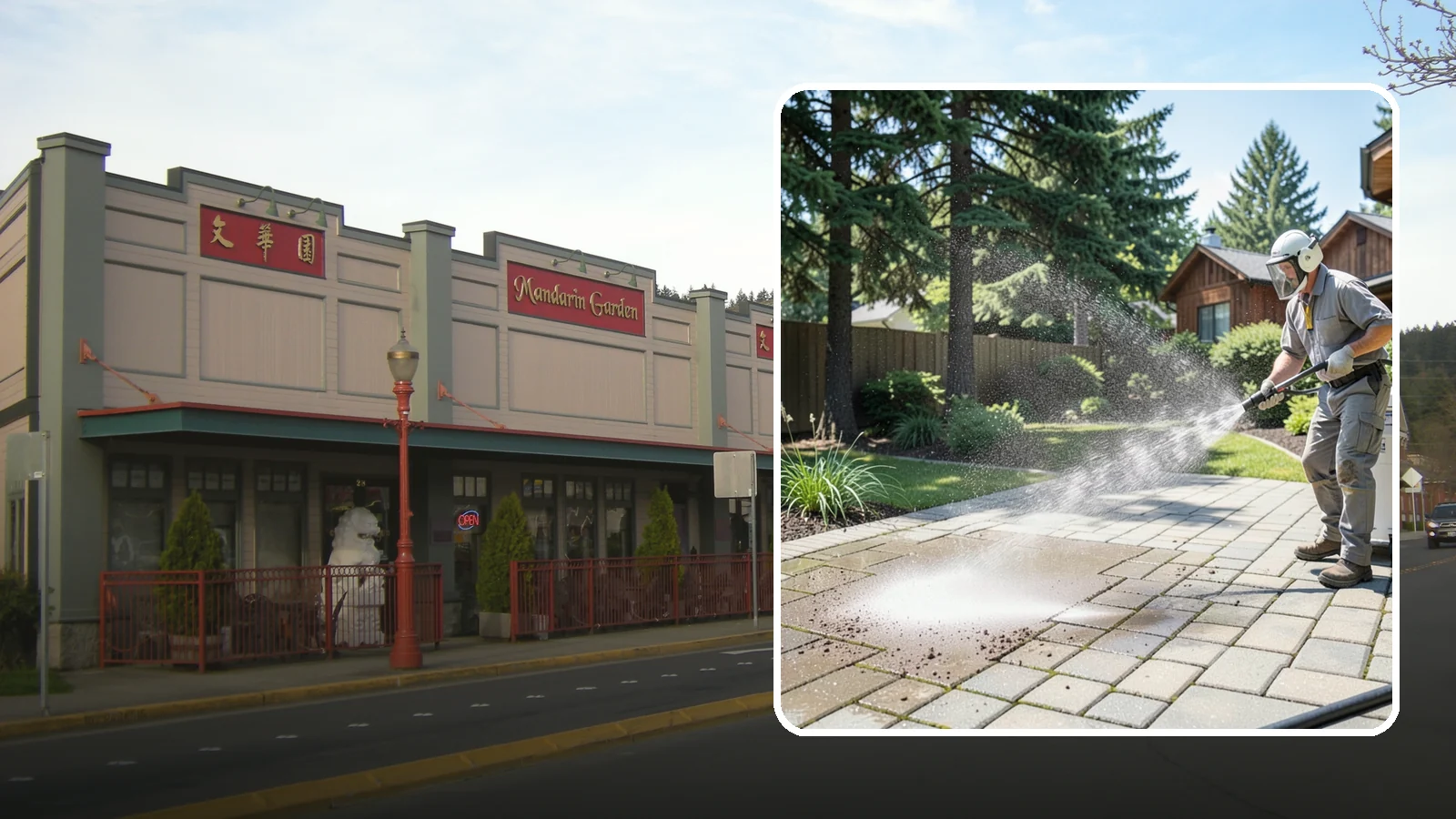 Paver Patio Cleaning in Issaquah, King County, WA - Renew paver patios by clearing joint moss and restoring even color across the field.