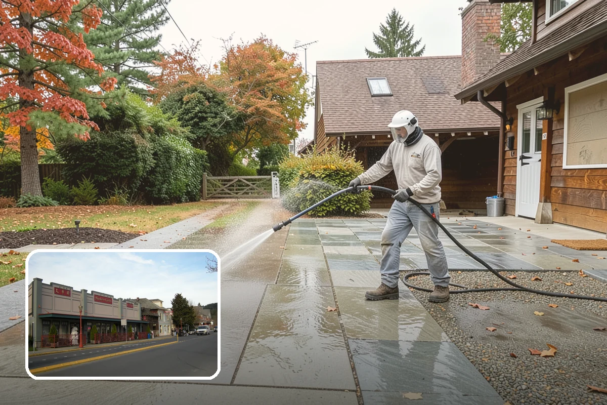 Paver Patio Cleaning in Issaquah, King County, WA - Removes moss and weeds from every joint