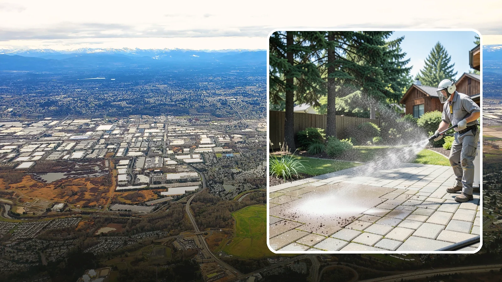 Paver Patio Cleaning in Kent, King County, WA - Renew paver patios by clearing joint moss and restoring even color across the field.