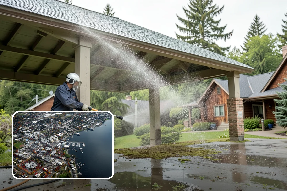 Paver Patio Cleaning in Kirkland, King County, WA - Removes moss and weeds from every joint