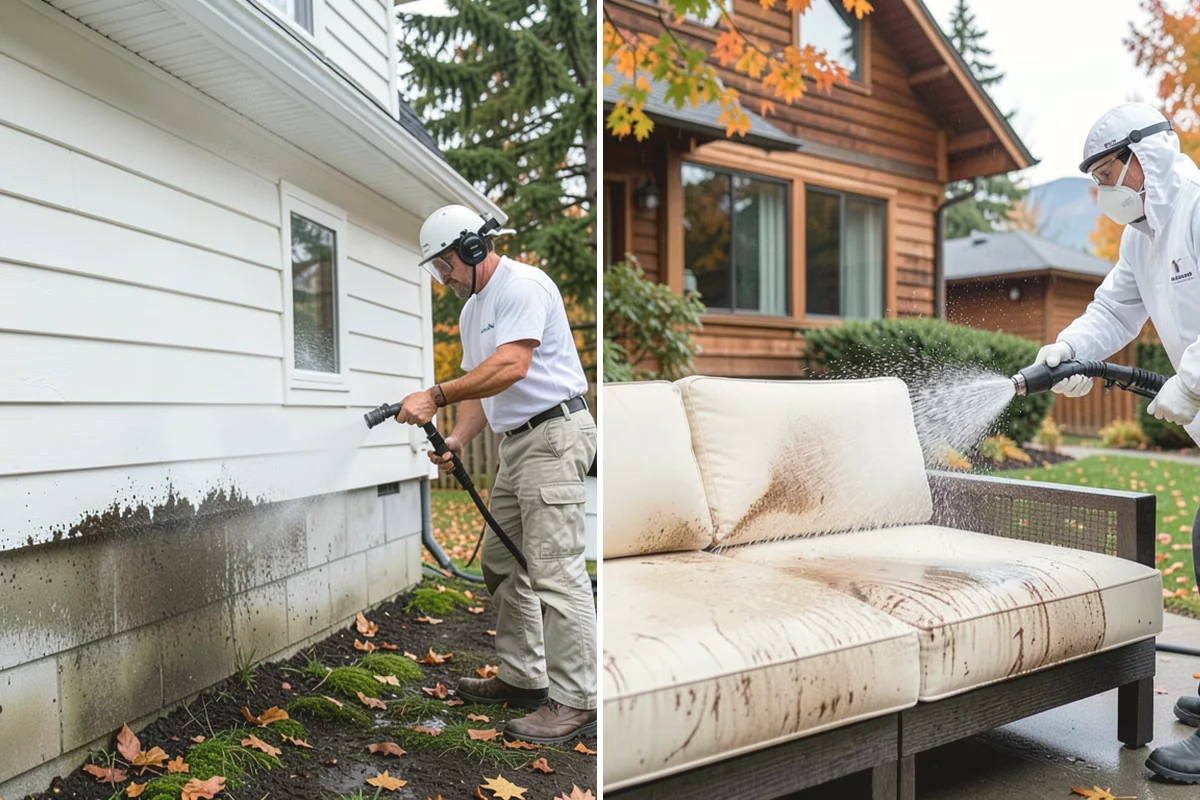 Paver Patio Cleaning in La Conner, Skagit County, WA - Clear the patio and pull established weeds