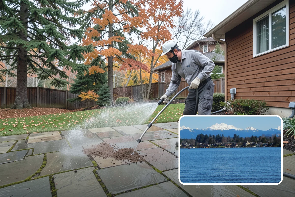 Paver Patio Cleaning in Lake Stevens, Snohomish County, WA - Removes moss and weeds from every joint