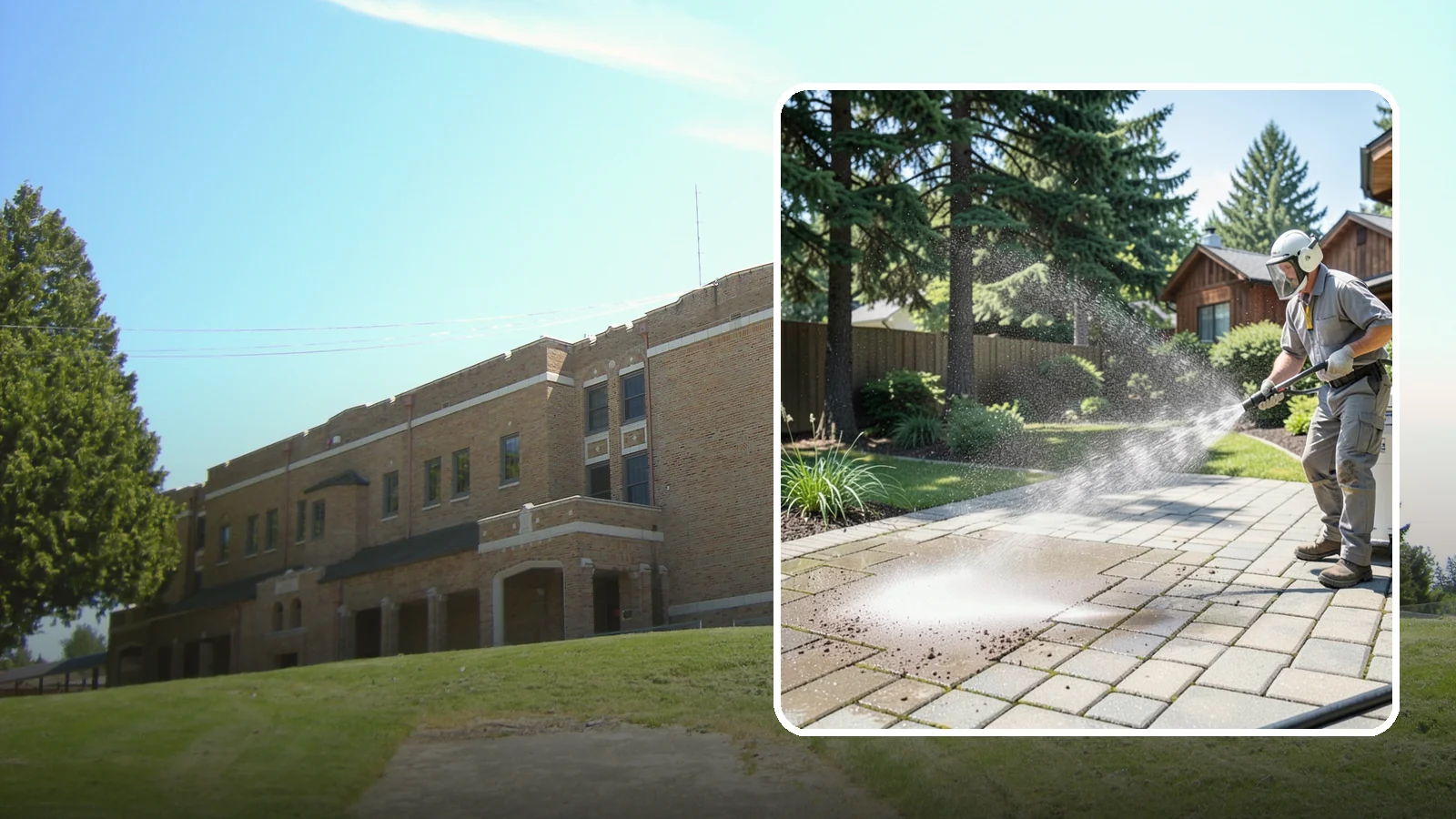 Paver Patio Cleaning in Maple Valley, King County, WA - Renew paver patios by clearing joint moss and restoring even color across the field.