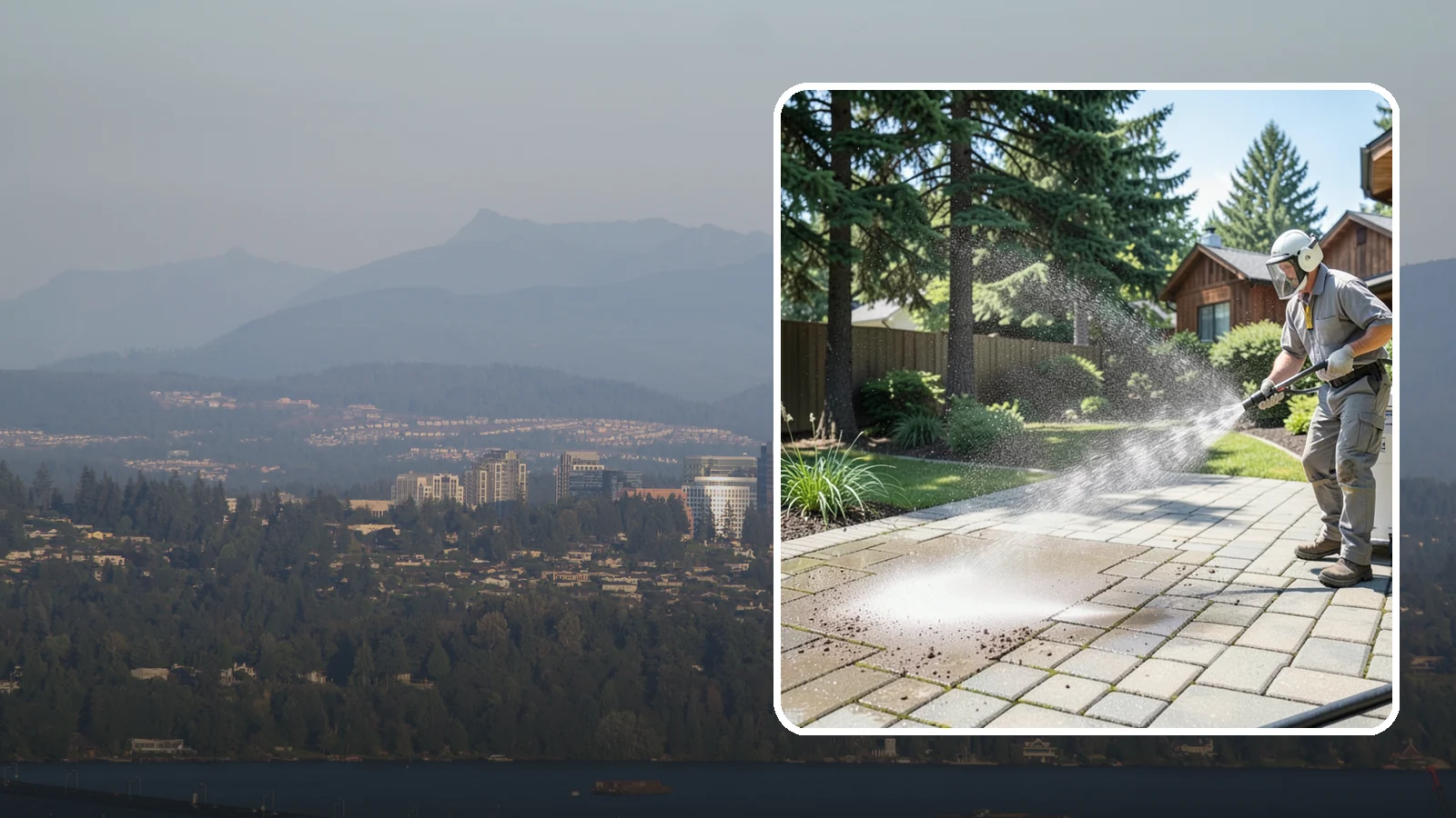 Paver Patio Cleaning in Medina, King County, WA - Renew paver patios by clearing joint moss and restoring even color across the field.