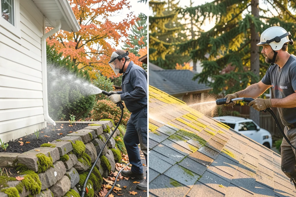 Paver Patio Cleaning in Mill Creek, Snohomish County, WA - Clear the patio and pull established weeds