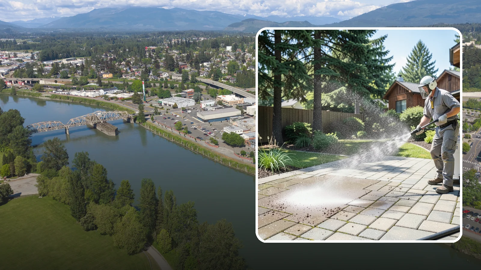 Paver Patio Cleaning in Mount Vernon, Skagit County, WA - Renew paver patios by clearing joint moss and restoring even color across the field.
