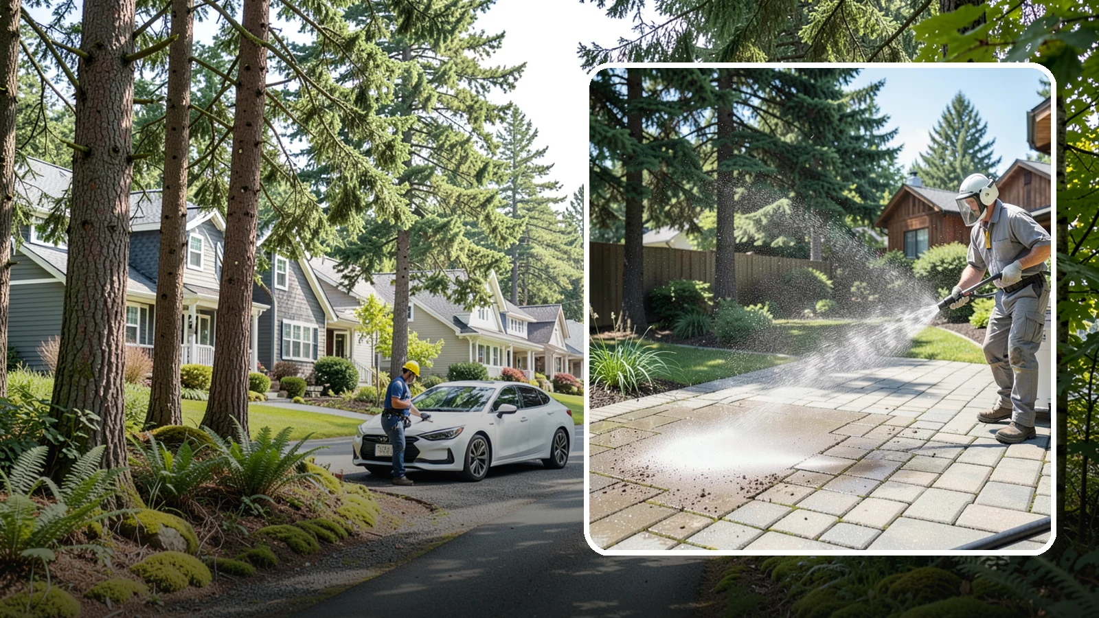 Paver Patio Cleaning in Normandy Park, King County, WA - Renew paver patios by clearing joint moss and restoring even color across the field.