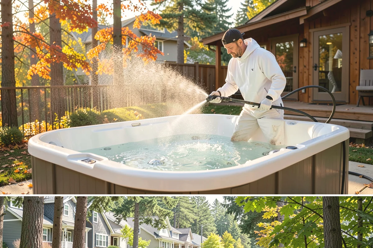 Paver Patio Cleaning in Normandy Park, King County, WA - Paver patios are best cleaned in late summer so new joint sand cures before the rains.