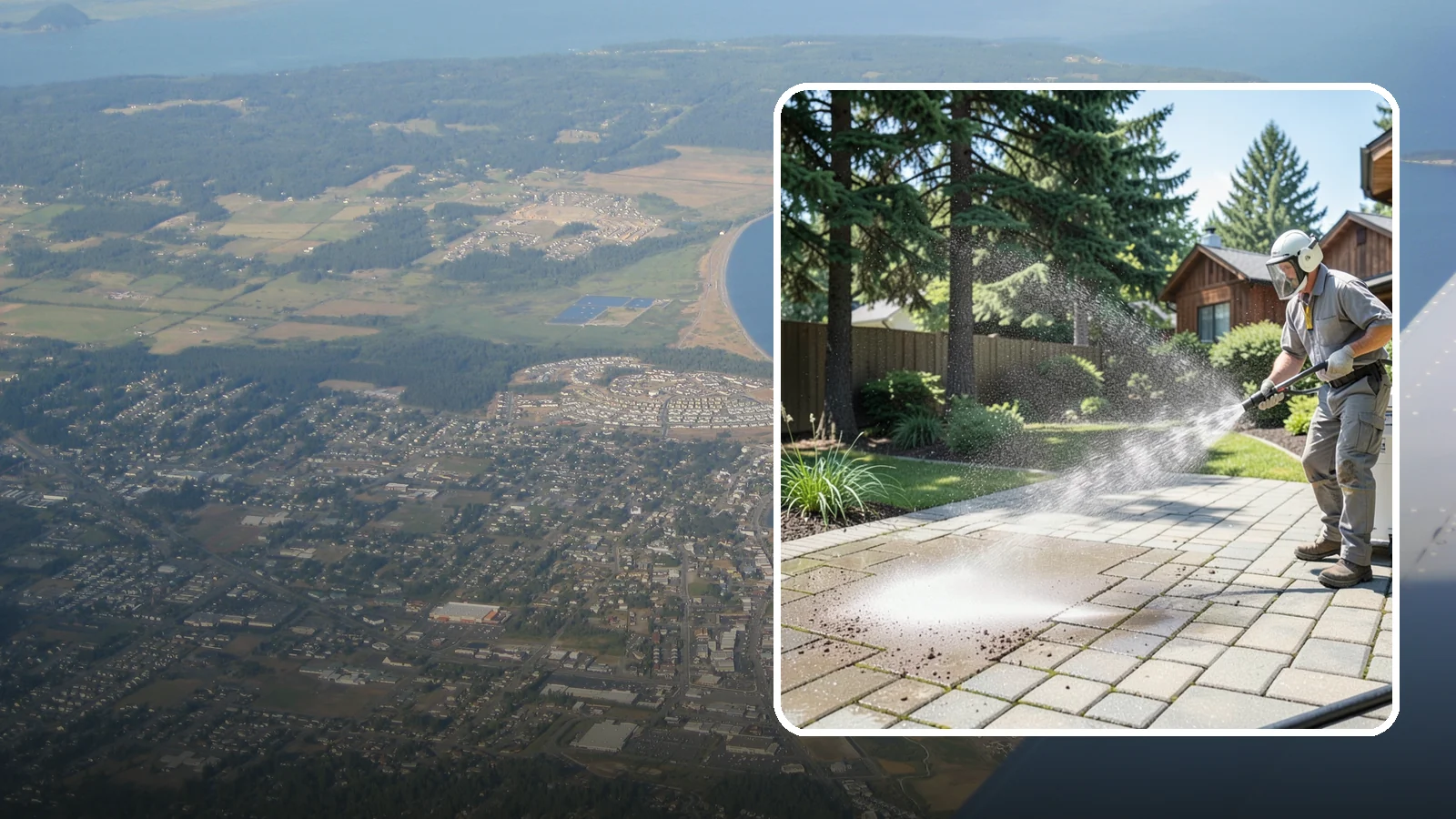 Paver Patio Cleaning in Oak Harbor, Island County, WA - Renew paver patios by clearing joint moss and restoring even color across the field.