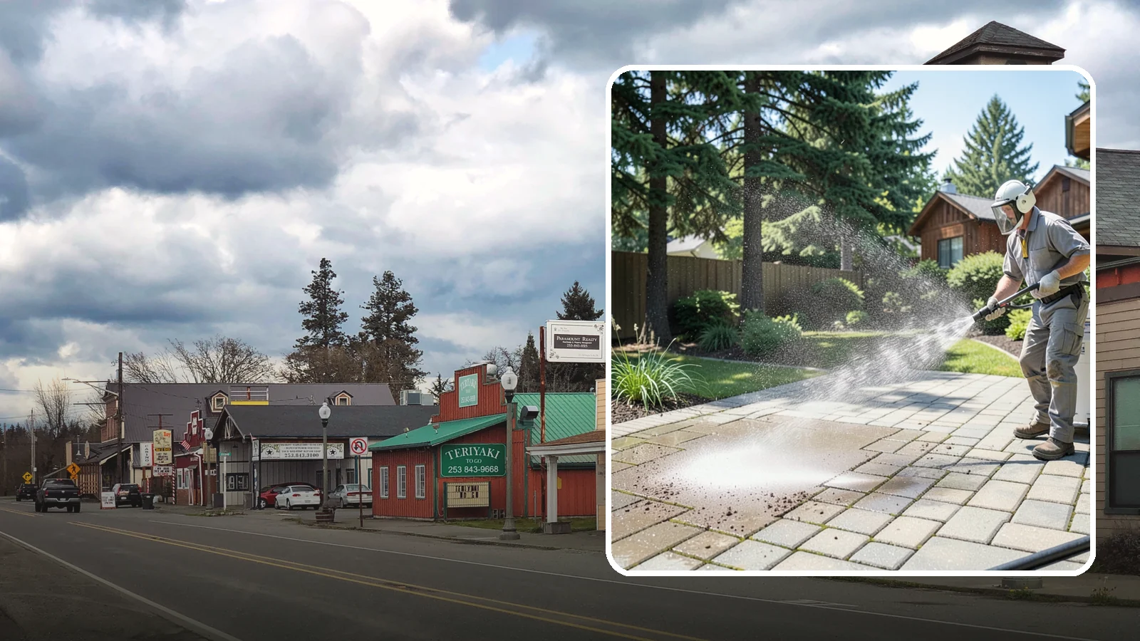 Paver Patio Cleaning in Roy, Pierce County, WA - Renew paver patios by clearing joint moss and restoring even color across the field.