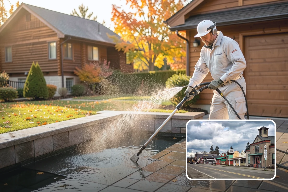 Paver Patio Cleaning in Roy, Pierce County, WA - Removes moss and weeds from every joint