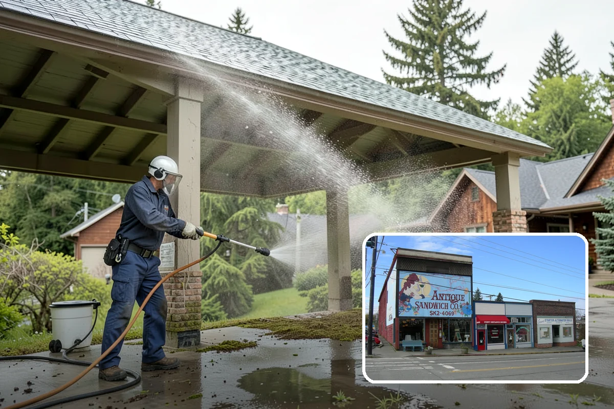 Paver Patio Cleaning in Ruston, Pierce County, WA - Removes moss and weeds from every joint