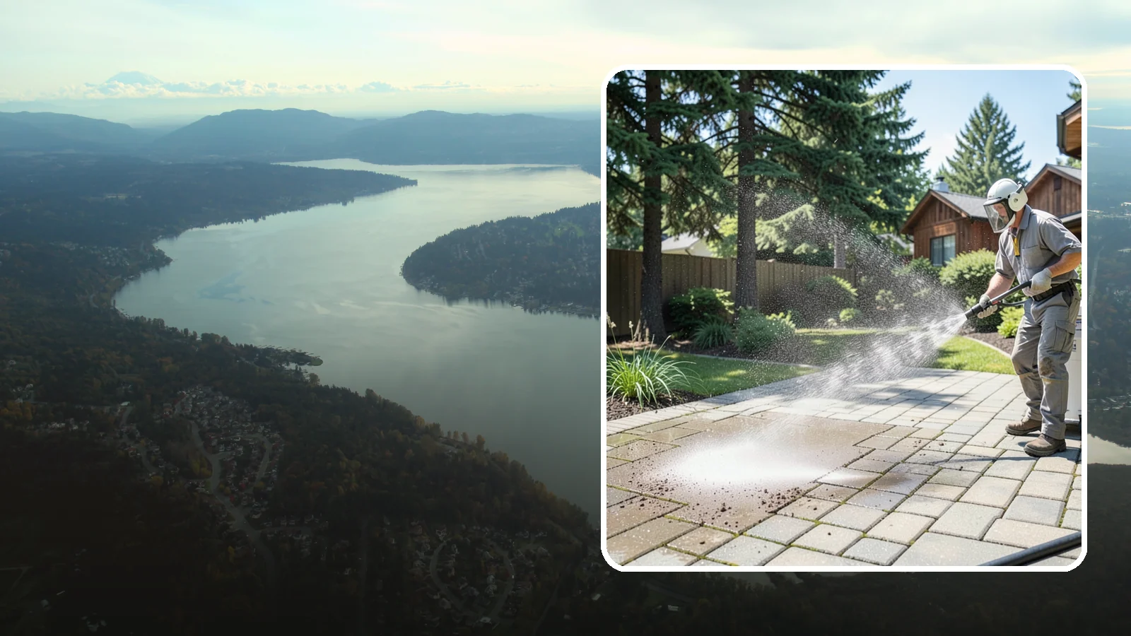 Paver Patio Cleaning in Sammamish, King County, WA - Renew paver patios by clearing joint moss and restoring even color across the field.