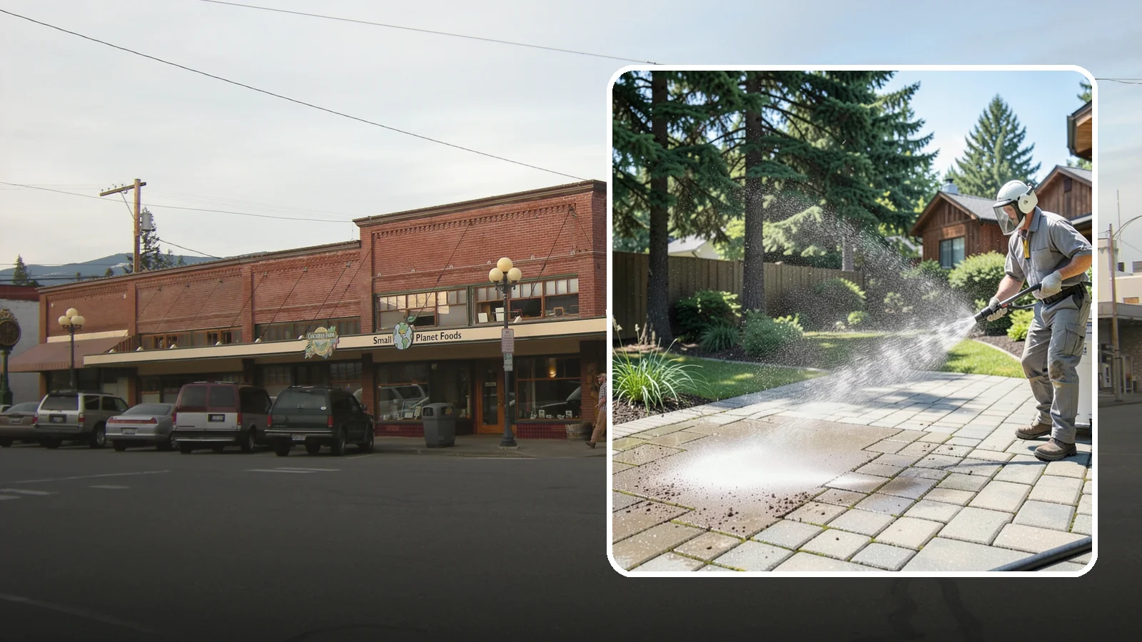 Paver Patio Cleaning in Sedro-Woolley, Skagit County, WA - Renew paver patios by clearing joint moss and restoring even color across the field.