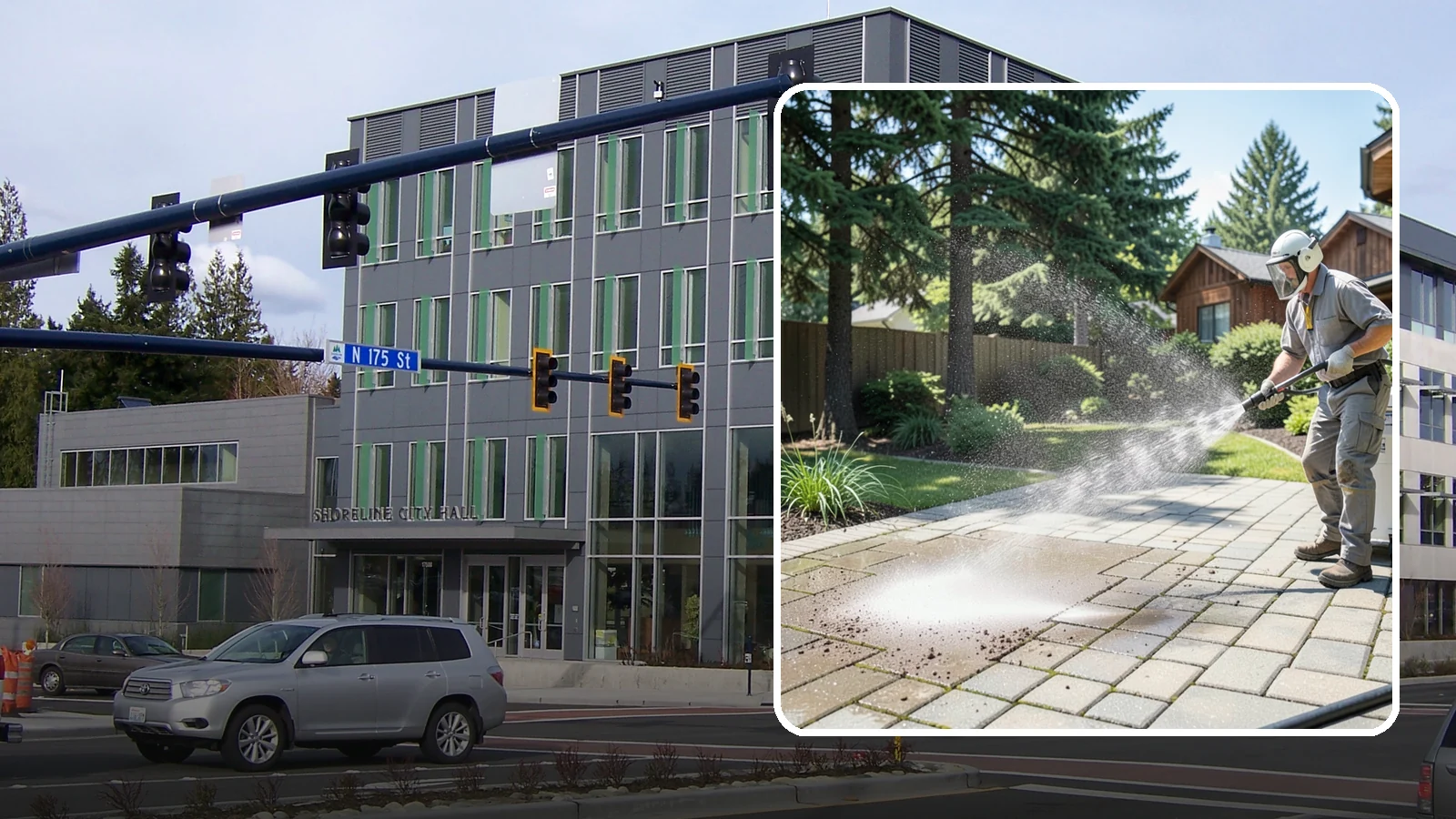 Paver Patio Cleaning in Shoreline, King County, WA - Renew paver patios by clearing joint moss and restoring even color across the field.