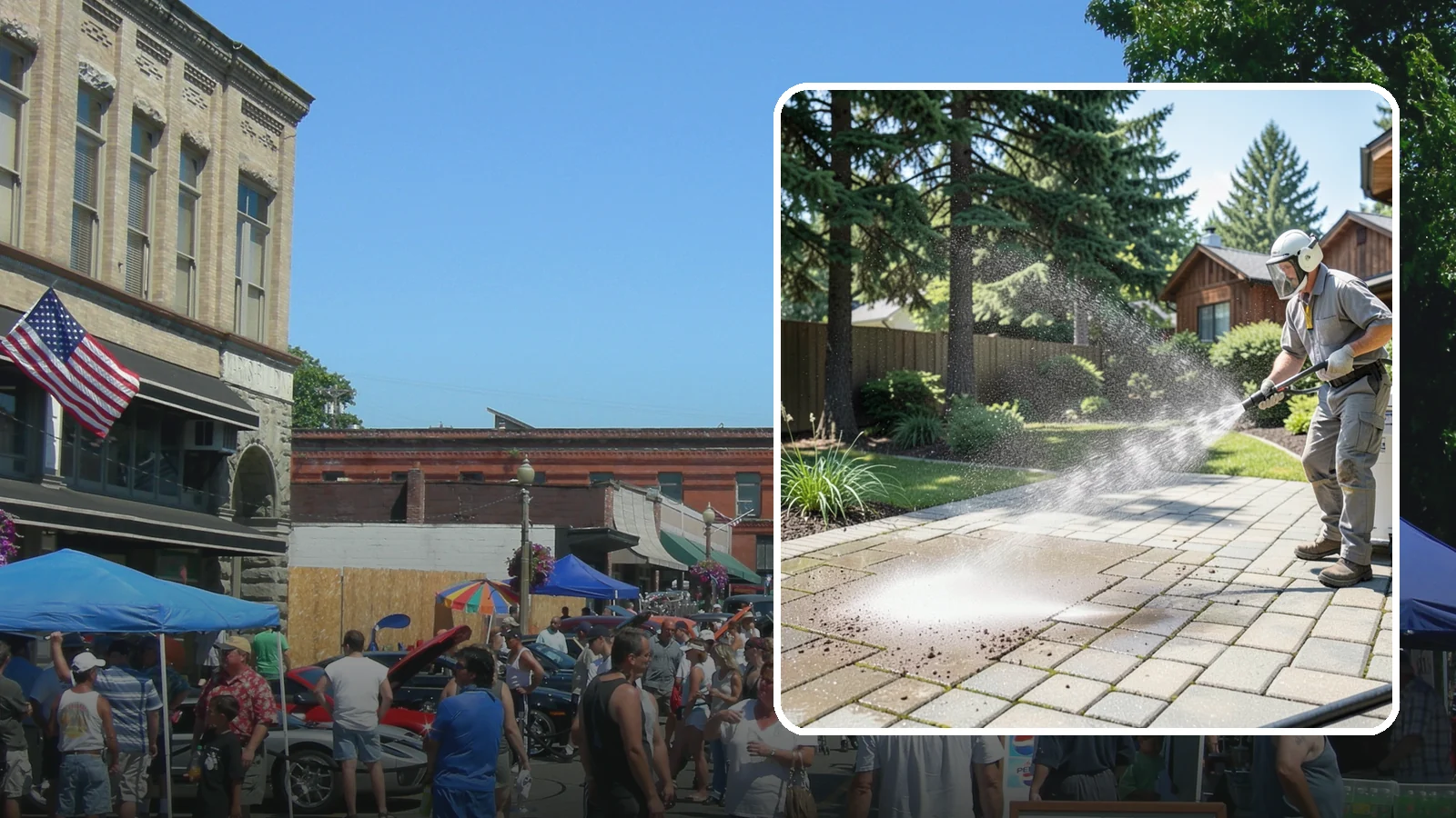 Paver Patio Cleaning in Snohomish, Snohomish County, WA - Renew paver patios by clearing joint moss and restoring even color across the field.