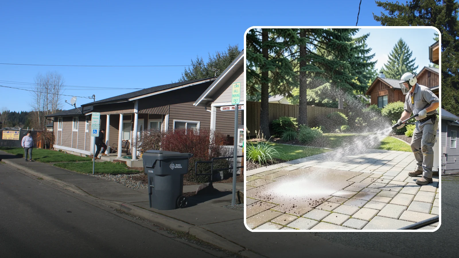 Paver Patio Cleaning in South Prairie, Pierce County, WA - Renew paver patios by clearing joint moss and restoring even color across the field.