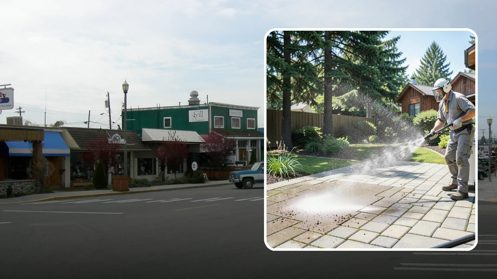 Paver Patio Cleaning in Stanwood, Snohomish County, WA - Renew paver patios by clearing joint moss and restoring even color across the field.