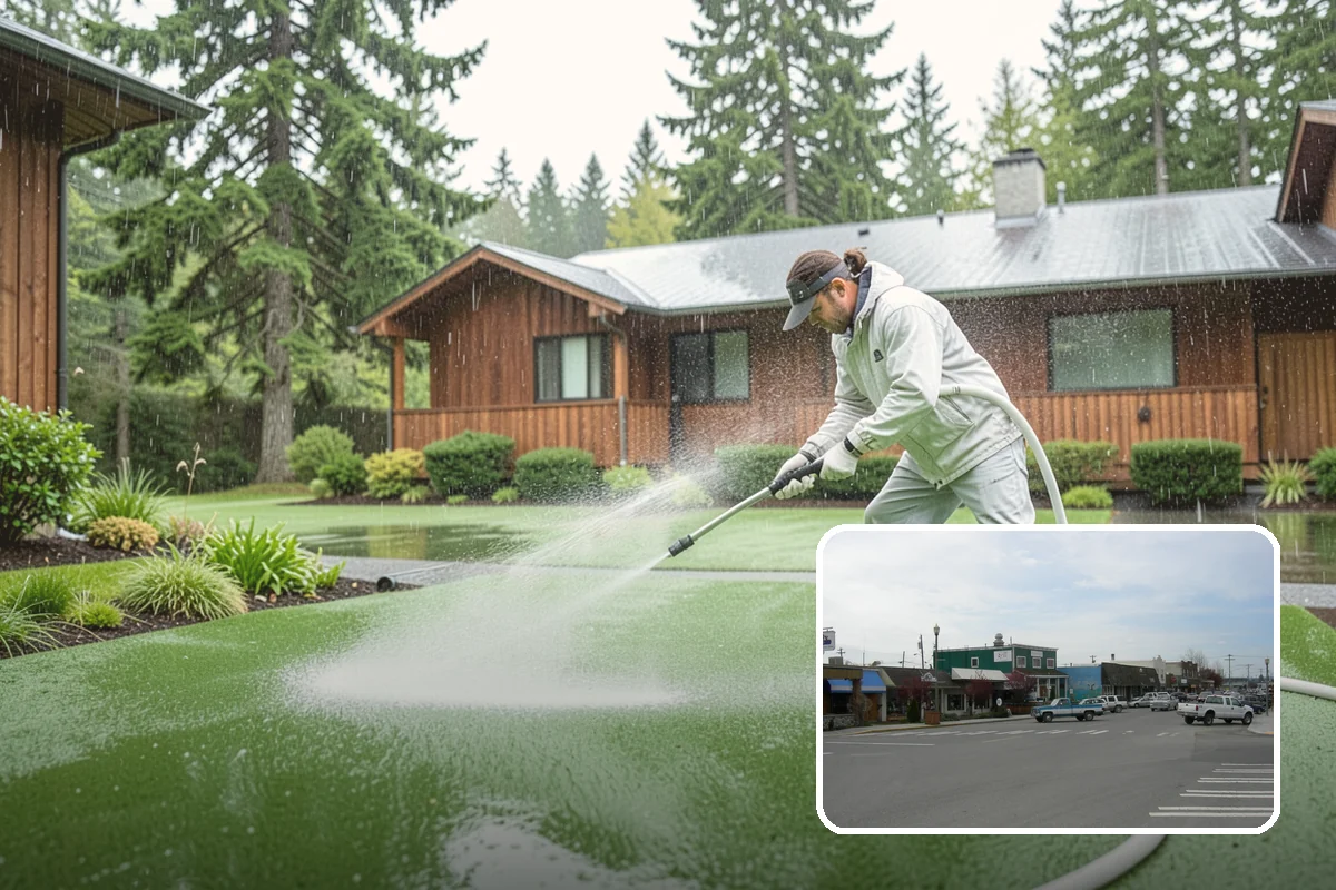 Paver Patio Cleaning in Stanwood, Snohomish County, WA - Removes moss and weeds from every joint