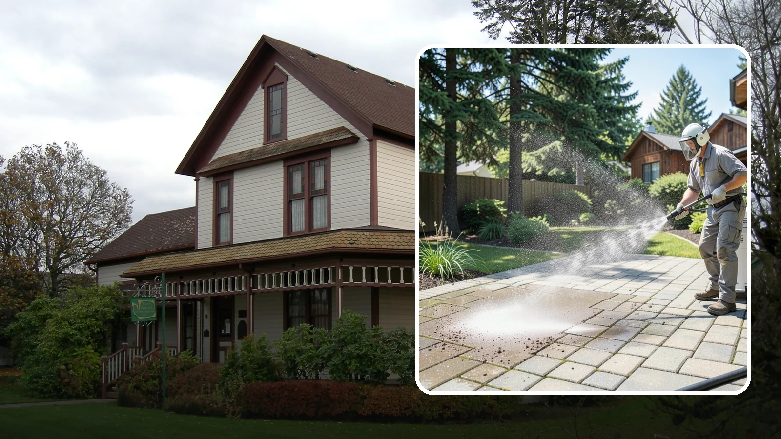 Paver Patio Cleaning in Sumner, Pierce County, WA - Renew paver patios by clearing joint moss and restoring even color across the field.