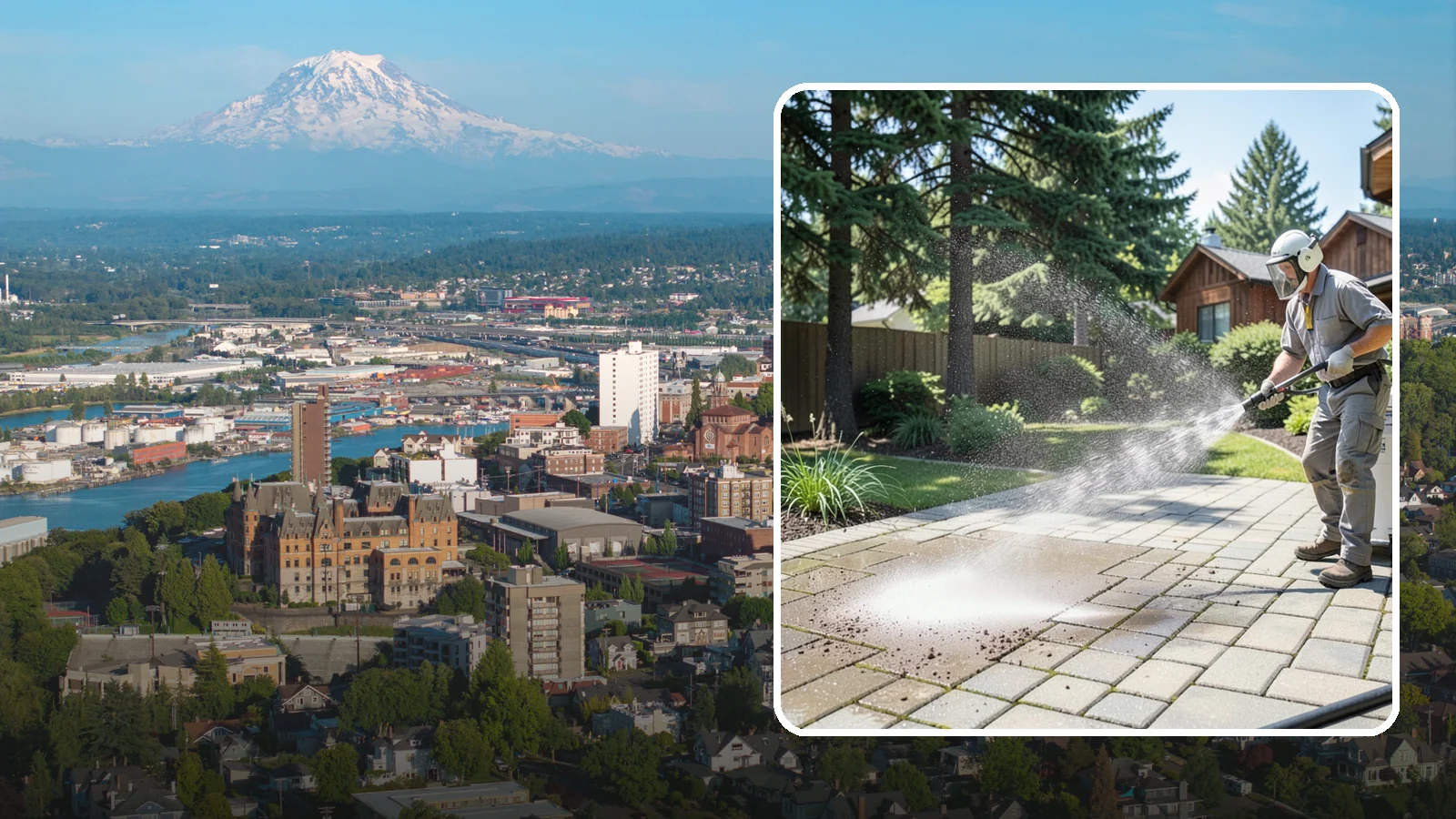 Paver Patio Cleaning in Tacoma, Pierce County, WA - Renew paver patios by clearing joint moss and restoring even color across the field.