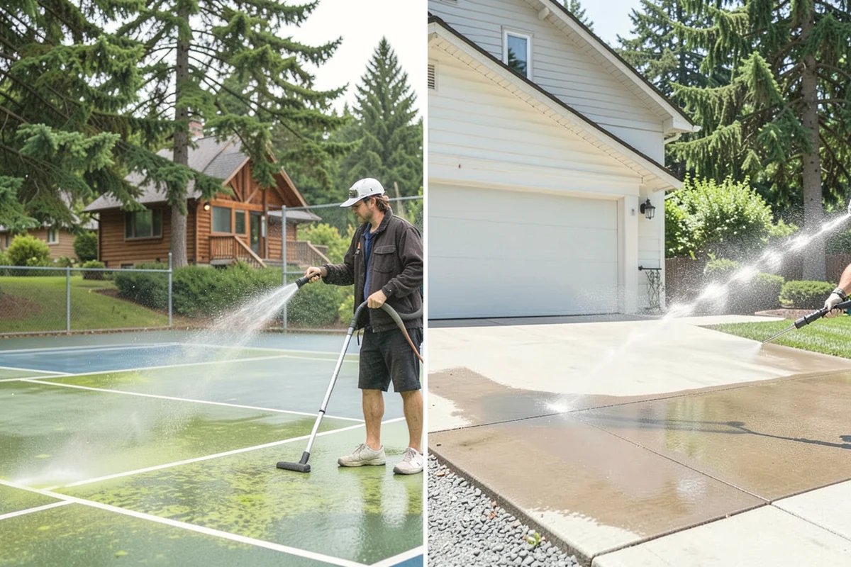 Paver Patio Cleaning in Tacoma, Pierce County, WA - Clear the patio and pull established weeds