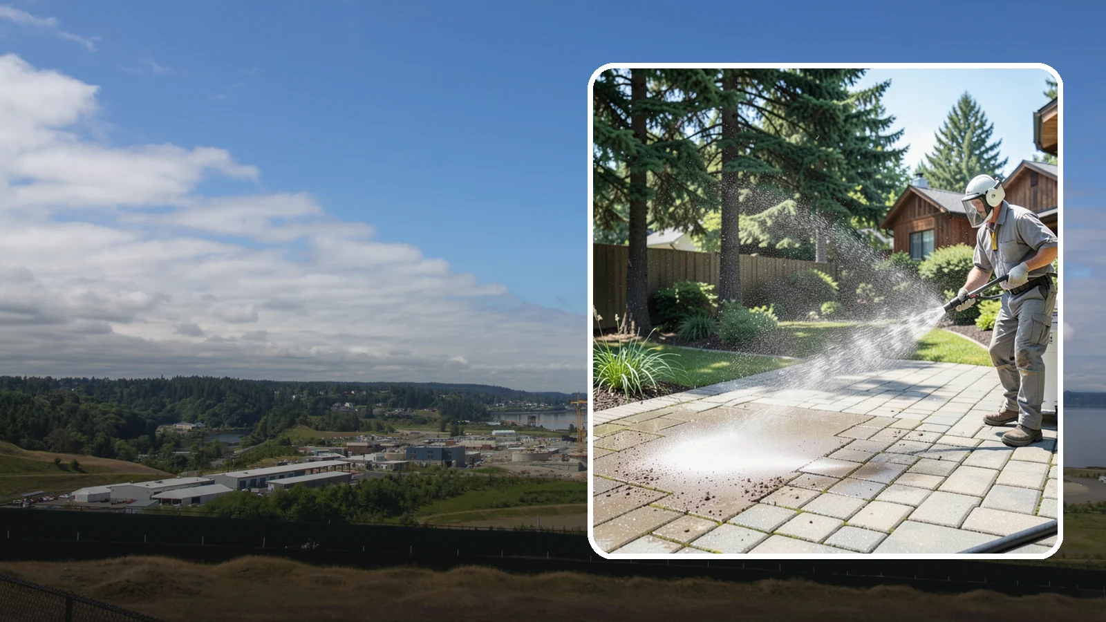 Paver Patio Cleaning in University Place, Pierce County, WA - Renew paver patios by clearing joint moss and restoring even color across the field.
