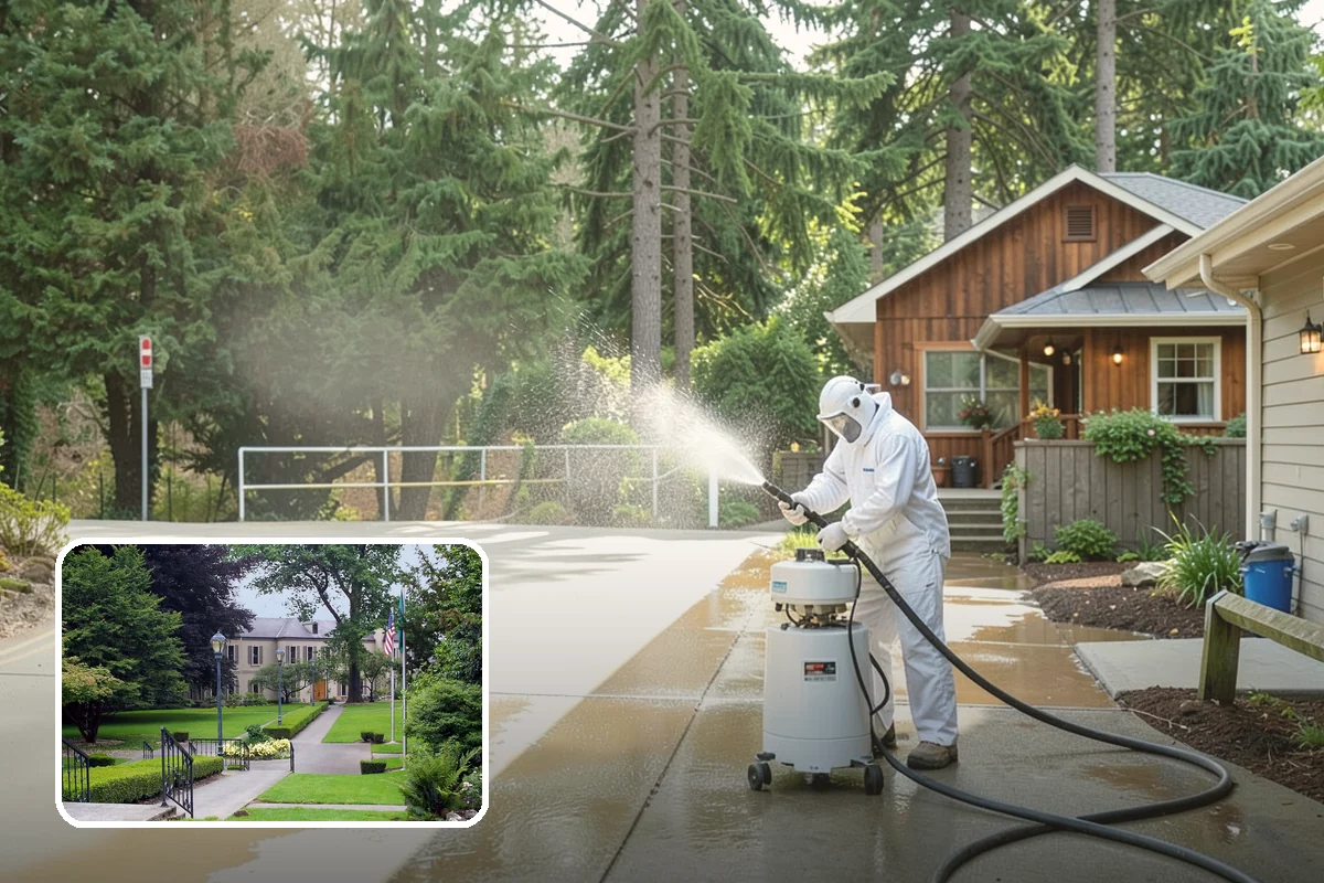 Paver Patio Cleaning in Woodinville, King County, WA - Removes moss and weeds from every joint