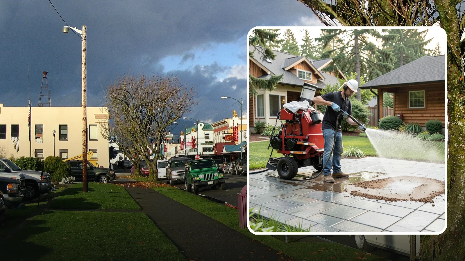 Paver Sealing in Arlington, Snohomish County, WA - Joint-stabilizing and surface-protecting sealer for interlocking pavers that keeps sand locked in and weeds and moss out.