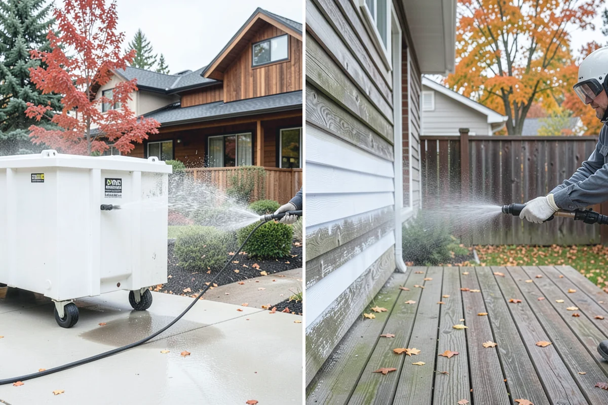 Paver Sealing in Auburn, King County, WA - Pressure clean the pavers and clear old sand and growth from the joints