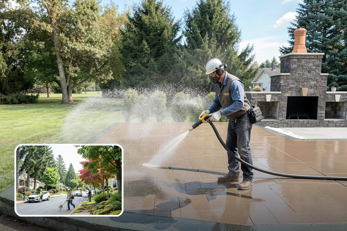 Paver Sealing in Beaux Arts Village, King County, WA - Locks jointing sand in place so pavers stop shifting and rocking
