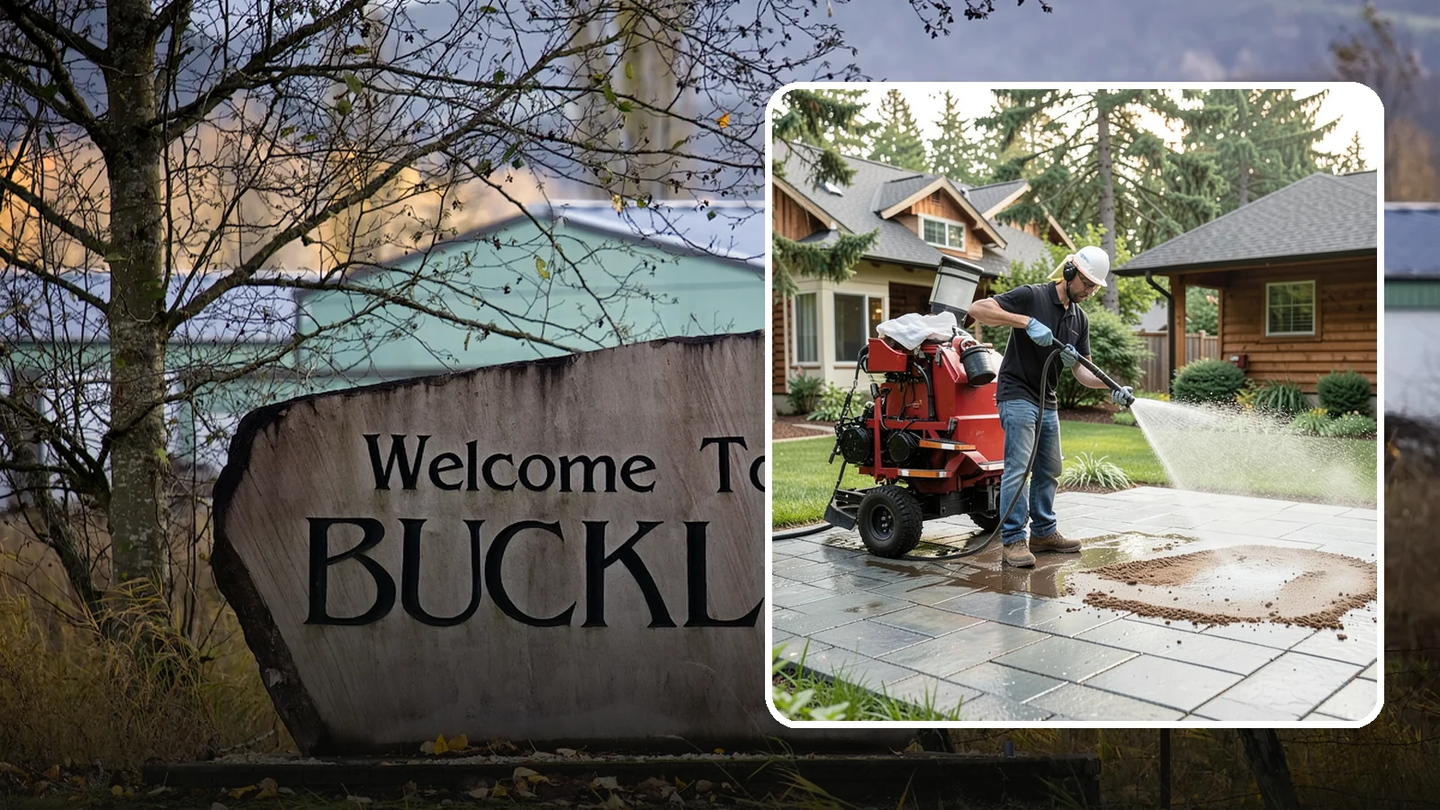 Paver Sealing in Buckley, Pierce County, WA - Joint-stabilizing and surface-protecting sealer for interlocking pavers that keeps sand locked in and weeds and moss out.