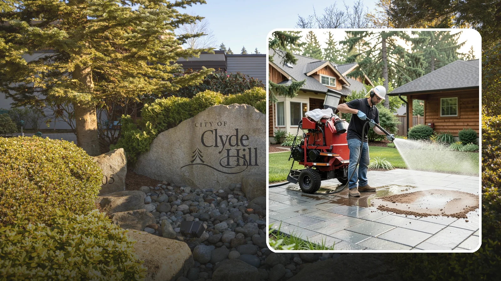 Paver Sealing in Clyde Hill, King County, WA - Joint-stabilizing and surface-protecting sealer for interlocking pavers that keeps sand locked in and weeds and moss out.