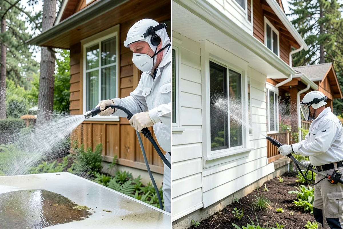 Paver Sealing in Clyde Hill, King County, WA - Pressure clean the pavers and clear old sand and growth from the joints
