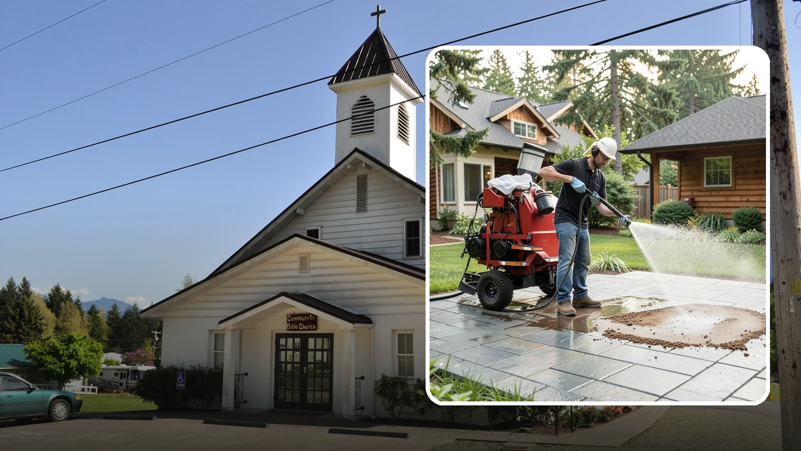 Paver Sealing in Concrete, Skagit County, WA - Joint-stabilizing and surface-protecting sealer for interlocking pavers that keeps sand locked in and weeds and moss out.