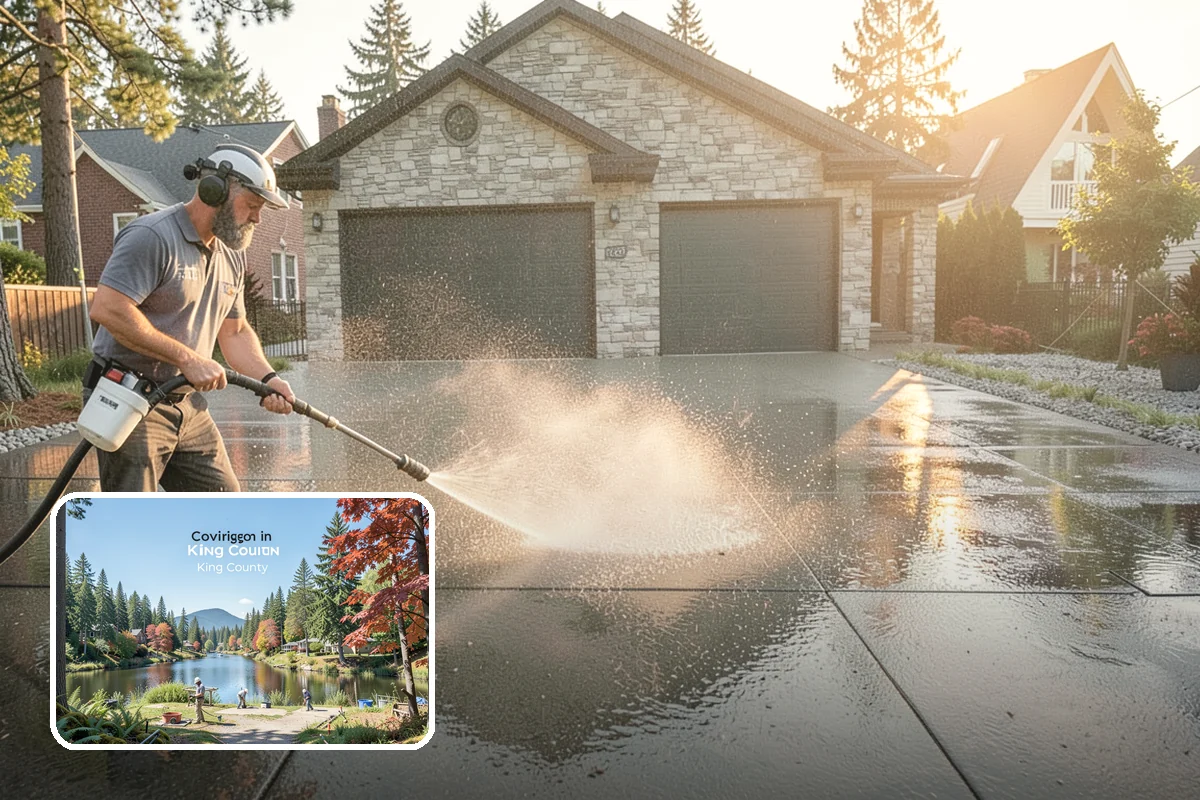 Paver Sealing in Covington, King County, WA - Locks jointing sand in place so pavers stop shifting and rocking