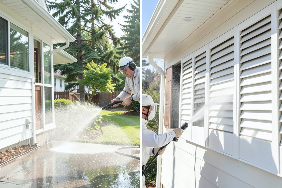 Paver Sealing in Darrington, Snohomish County, WA - Pressure clean the pavers and clear old sand and growth from the joints