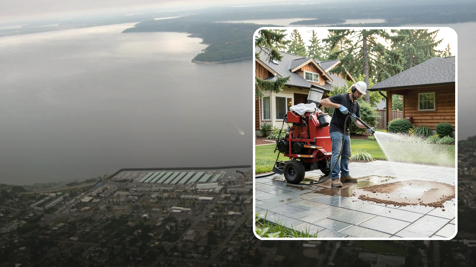 Paver Sealing in Des Moines, King County, WA - Joint-stabilizing and surface-protecting sealer for interlocking pavers that keeps sand locked in and weeds and moss out.