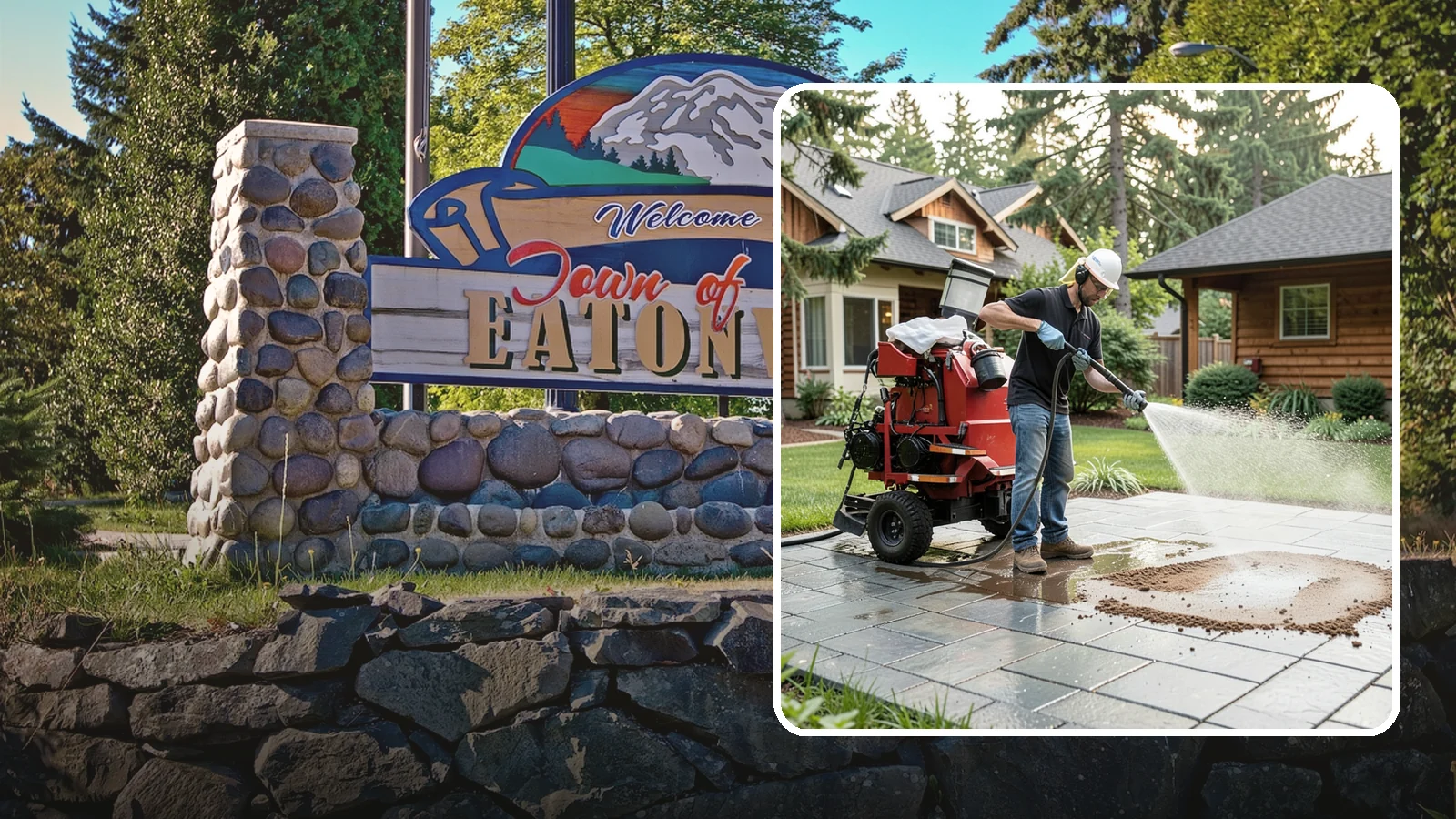 Paver Sealing in Eatonville, Pierce County, WA - Joint-stabilizing and surface-protecting sealer for interlocking pavers that keeps sand locked in and weeds and moss out.