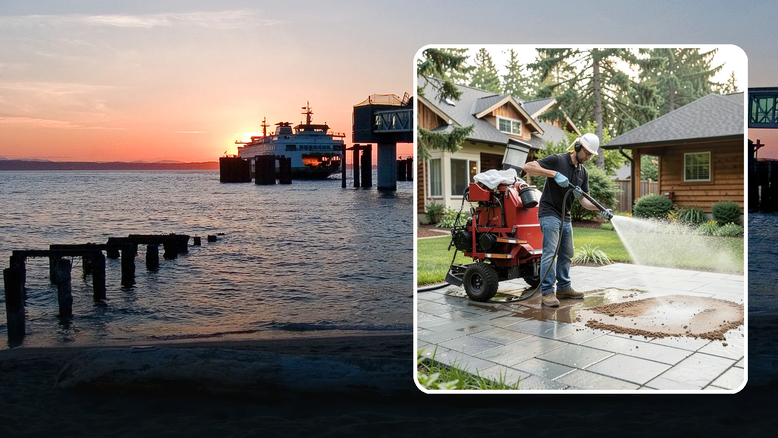 Paver Sealing in Edmonds, Snohomish County, WA - Joint-stabilizing and surface-protecting sealer for interlocking pavers that keeps sand locked in and weeds and moss out.