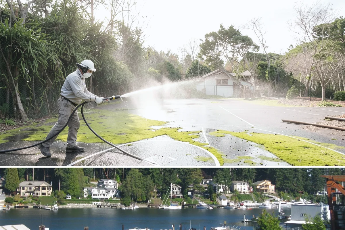 Paver Sealing in Gig Harbor, Pierce County, WA - Seal pavers in mid to late summer once the joints have dried out from spring rains and no showers are forecast for several days.