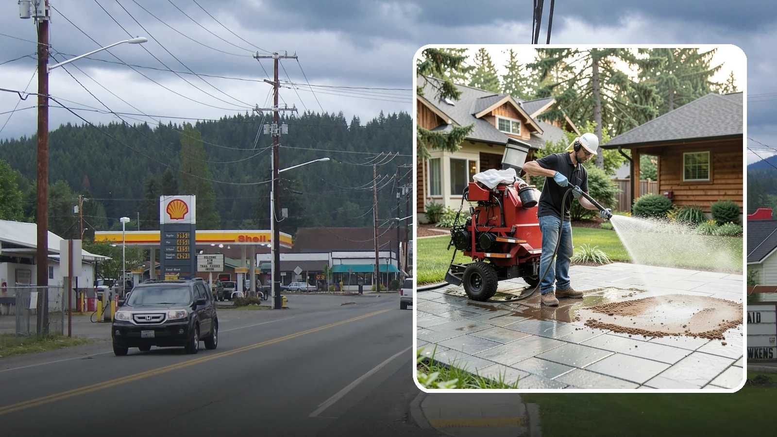 Paver Sealing in Granite Falls, Snohomish County, WA - Joint-stabilizing and surface-protecting sealer for interlocking pavers that keeps sand locked in and weeds and moss out.