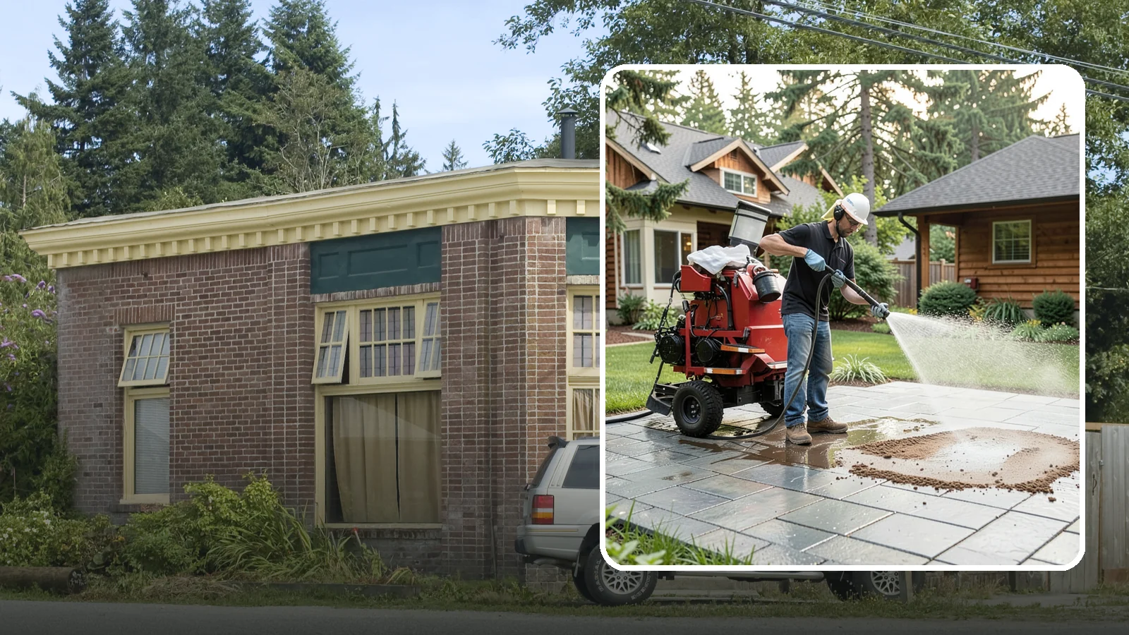 Paver Sealing in Hamilton, Skagit County, WA - Joint-stabilizing and surface-protecting sealer for interlocking pavers that keeps sand locked in and weeds and moss out.