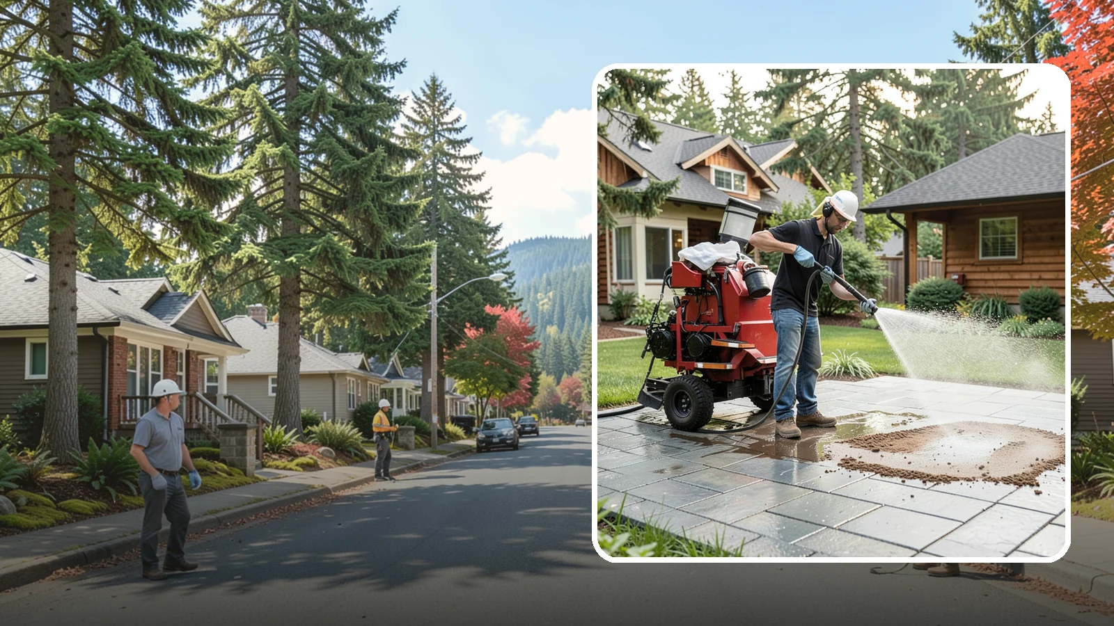 Paver Sealing in Hunts Point, King County, WA - Joint-stabilizing and surface-protecting sealer for interlocking pavers that keeps sand locked in and weeds and moss out.