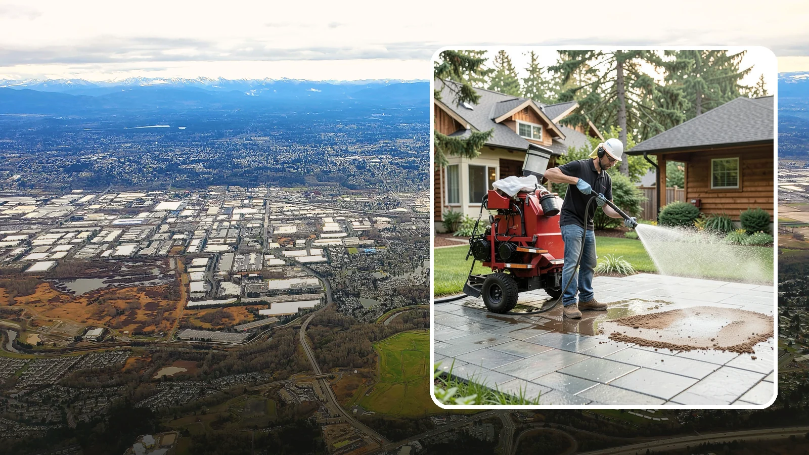 Paver Sealing in Kent, King County, WA - Joint-stabilizing and surface-protecting sealer for interlocking pavers that keeps sand locked in and weeds and moss out.
