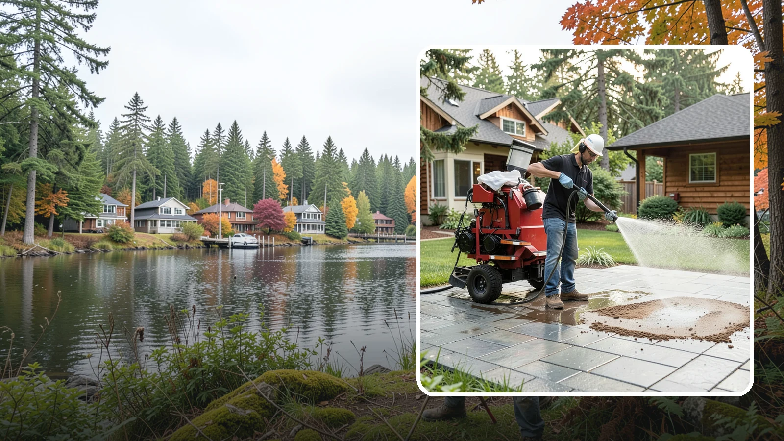 Paver Sealing in La Conner, Skagit County, WA - Joint-stabilizing and surface-protecting sealer for interlocking pavers that keeps sand locked in and weeds and moss out.